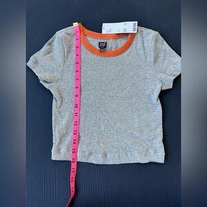 Urban Outfitters brand new BDG Crop Shirt Size Small Gray Ribbed